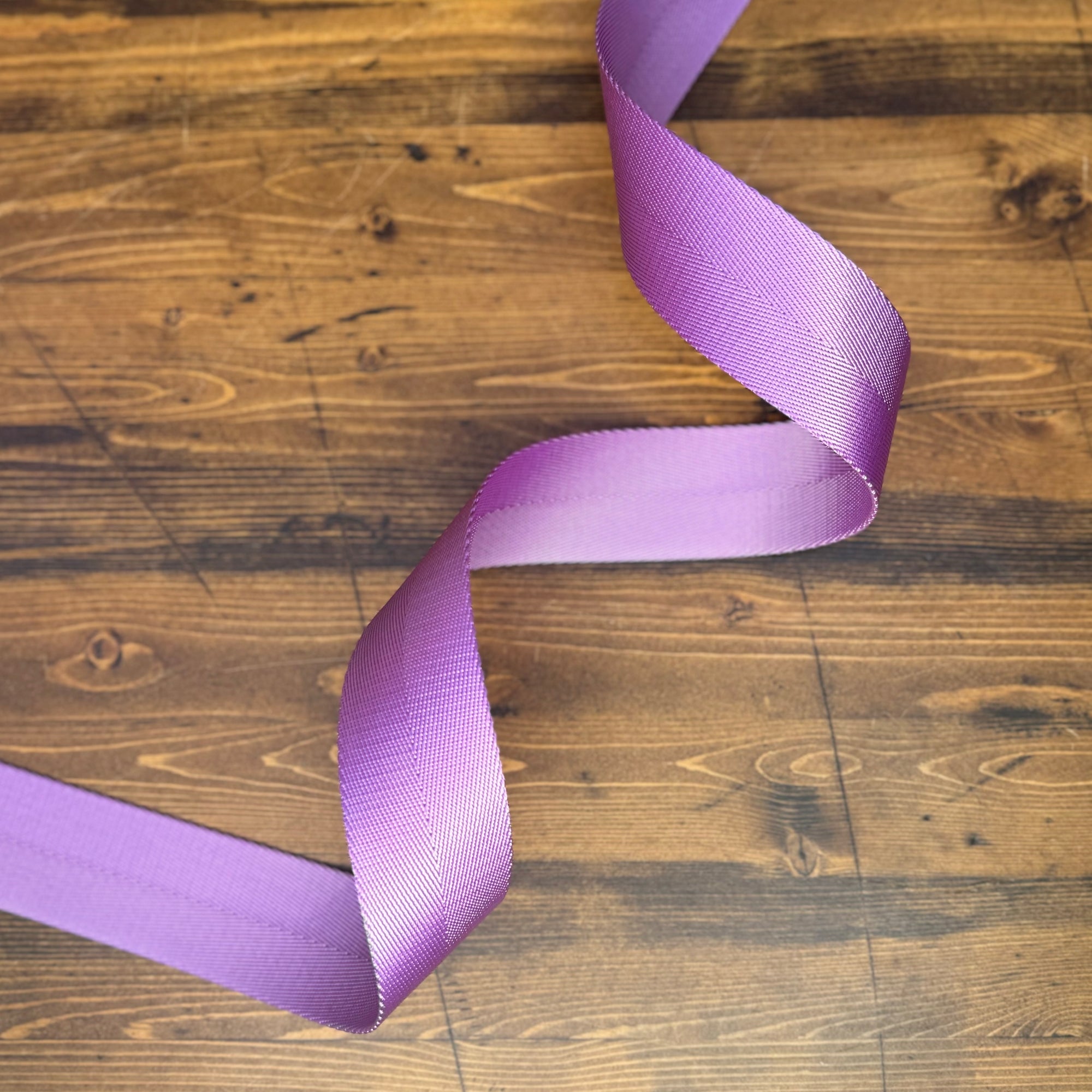 Herringbone Webbing 1 1/2" Amethyst - PER QUARTER METRE