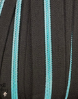 Donut Pull Zipper Pack - Black Zipper Tape with Crystal Blue Teeth
