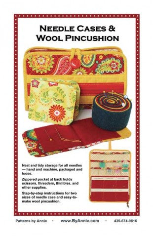 Needle Cases & Wool Pincushion - by Annie