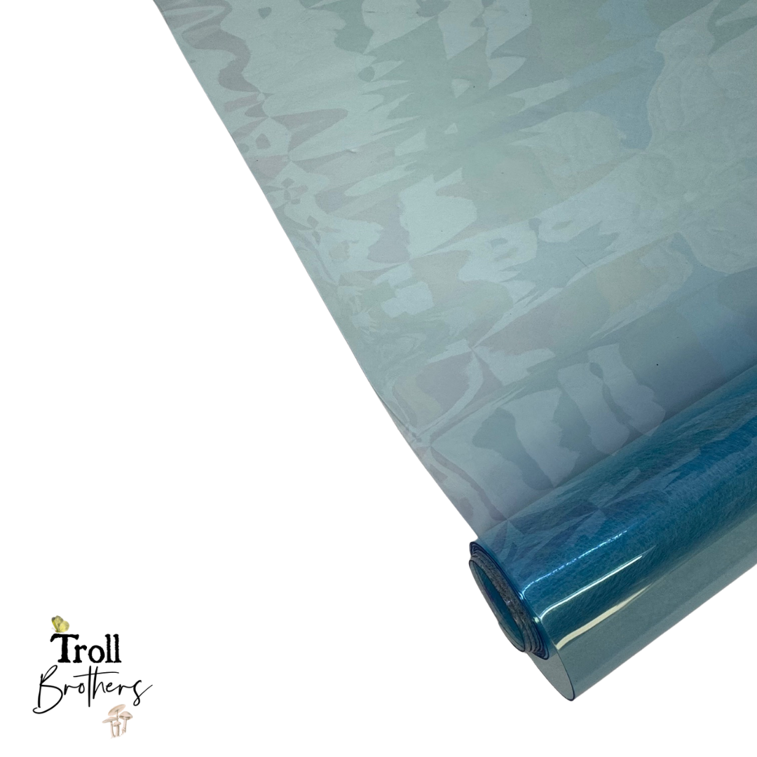 Transparent Jelly Vinyl Marine 18"x 53" - SOLD PER ROLL