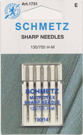 Schmetz Sharp / Microtex Machine Needle Size 90/14 - 1 Package
