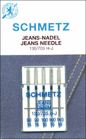 Schmetz Denim/Jeans Machine Needle Size 90/100/110 - 1 Package