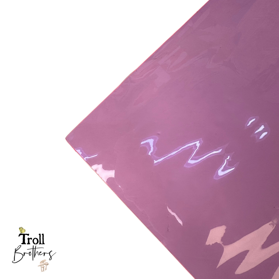 Transparent Jelly Vinyl Flamingo 18"x 53" - SOLD PER ROLL