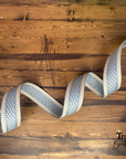 Gin & Jacquard Webbing 1 1/2" wide Electric Lemonade - PER QUARTER METRE