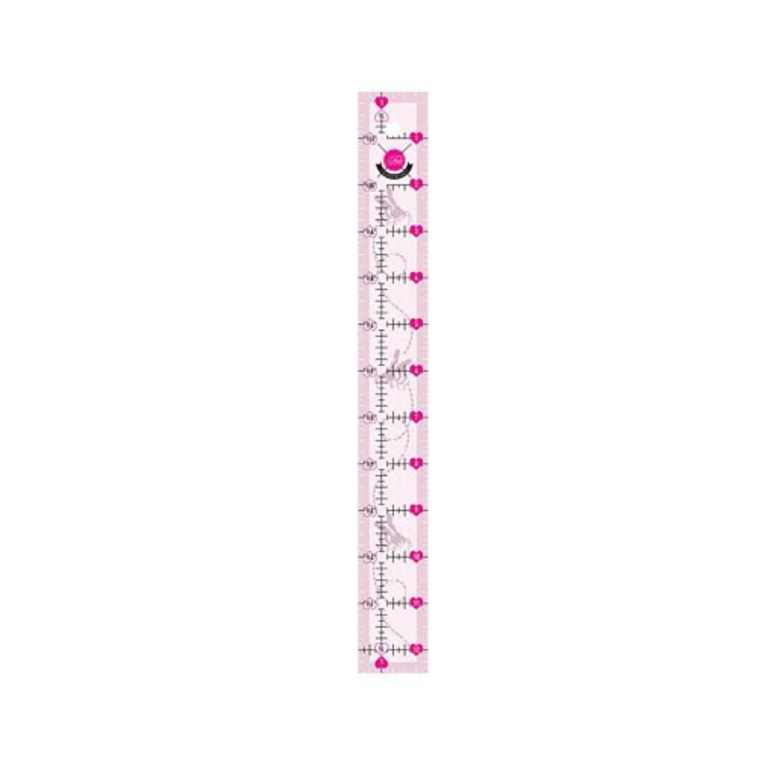 Tula Pink 1.5in x 12.5in Non Slip Bee Ruler Tula Pink 1.5in x 12.5in Non Slip Bee Ruler