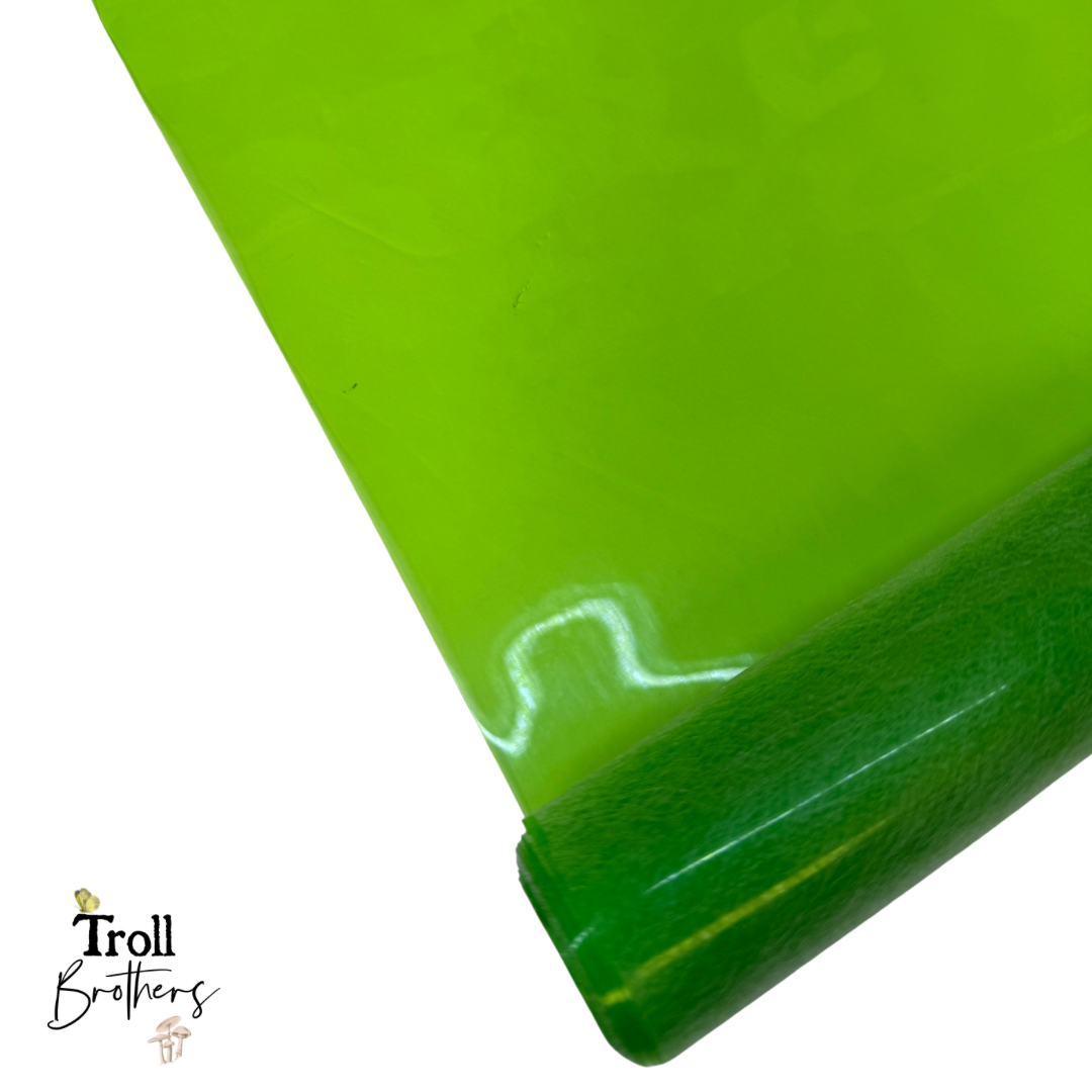Transparent Jelly Vinyl Frog 18"x 53" - SOLD PER ROLL