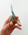 Embroidery stork scissors, small bird scissors: Pink shell
