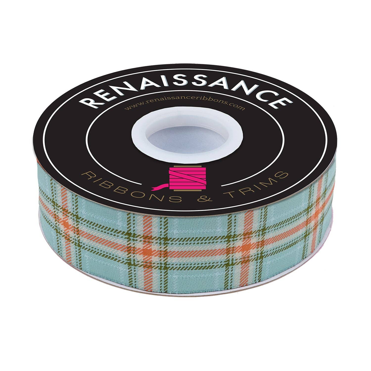 Plaid Perfection in Sky - 1-1/2" width - The Great Outdoors