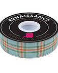Plaid Perfection in Sky - 1-1/2" width - The Great Outdoors