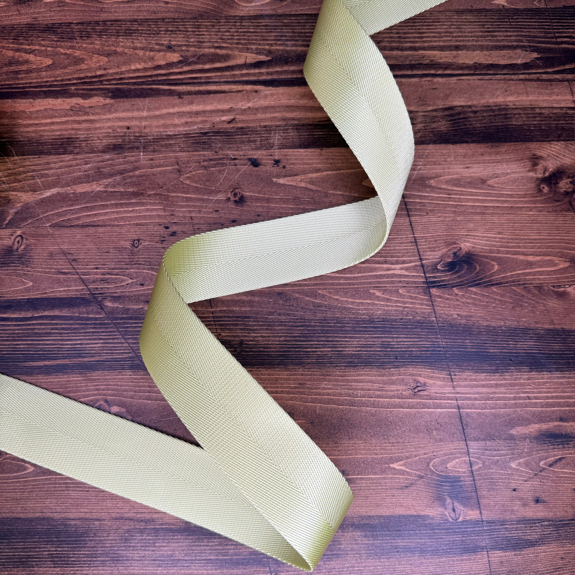 Herringbone Webbing 1 1/2" Celery - PER QUARTER METRE