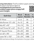 3 inch Scrappy Triangle Foundation Paper-Piecing Pad