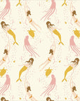 PRE ORDER JUNE 2026 - Heather Ross Favorites Underwater Sisters Blush Pink - Heather Ross - PER QUARTER METRE / 10" CUT