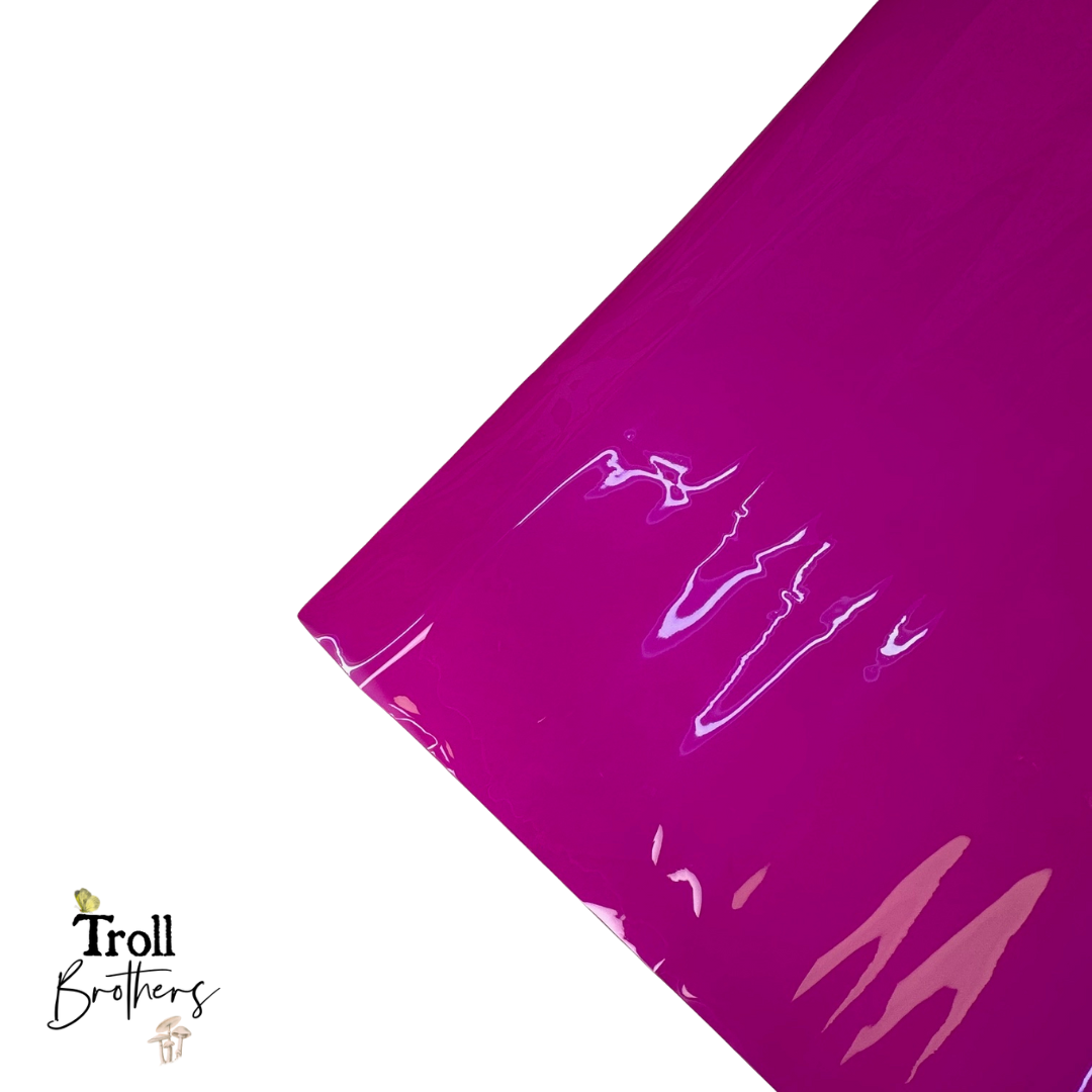Transparent Jelly Vinyl Pomegranate 18"x 53" - SOLD PER ROLL