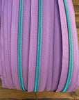 Donut Pull Zipper Combo Pack - Lime Zipper Tape with Violet Teeth & Opal Zipper Tape with Crystal Blue Teeth