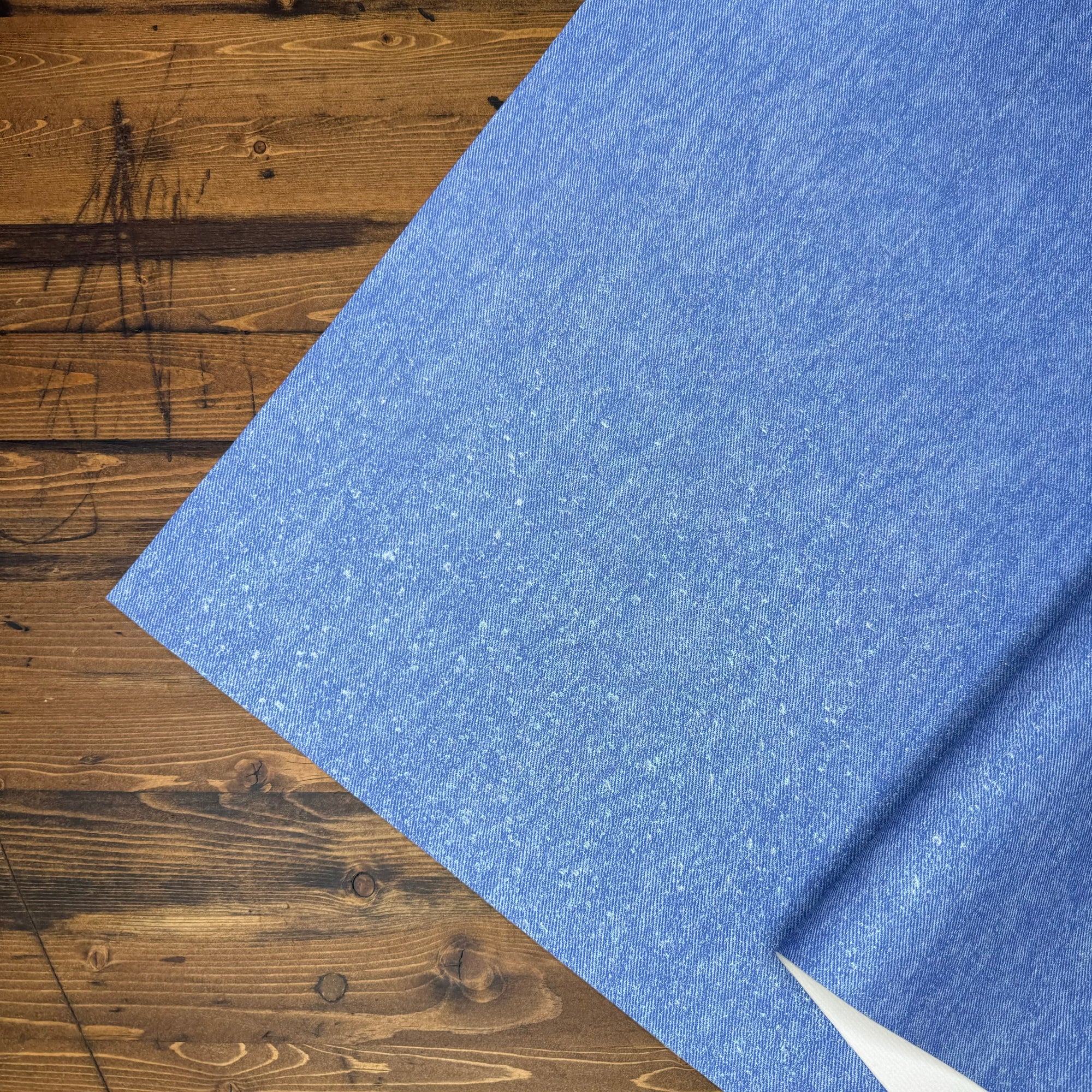 Glacial Luster Denim Vinyl Blizzard 18"x 53" - SOLD PER ROLL