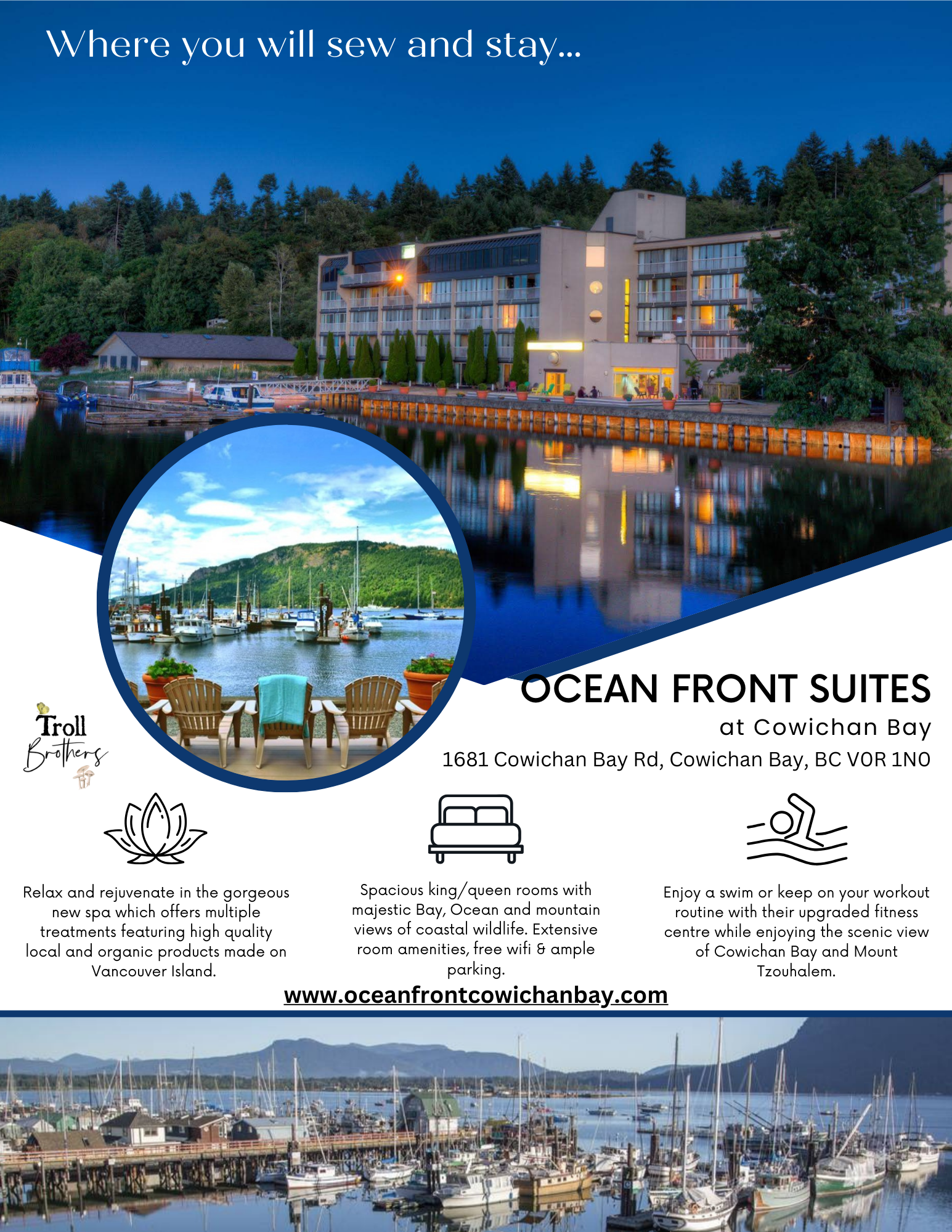 Sew in the Bay Fall - November 2nd - 6th, 2025 - Extra Night - Double Occupancy