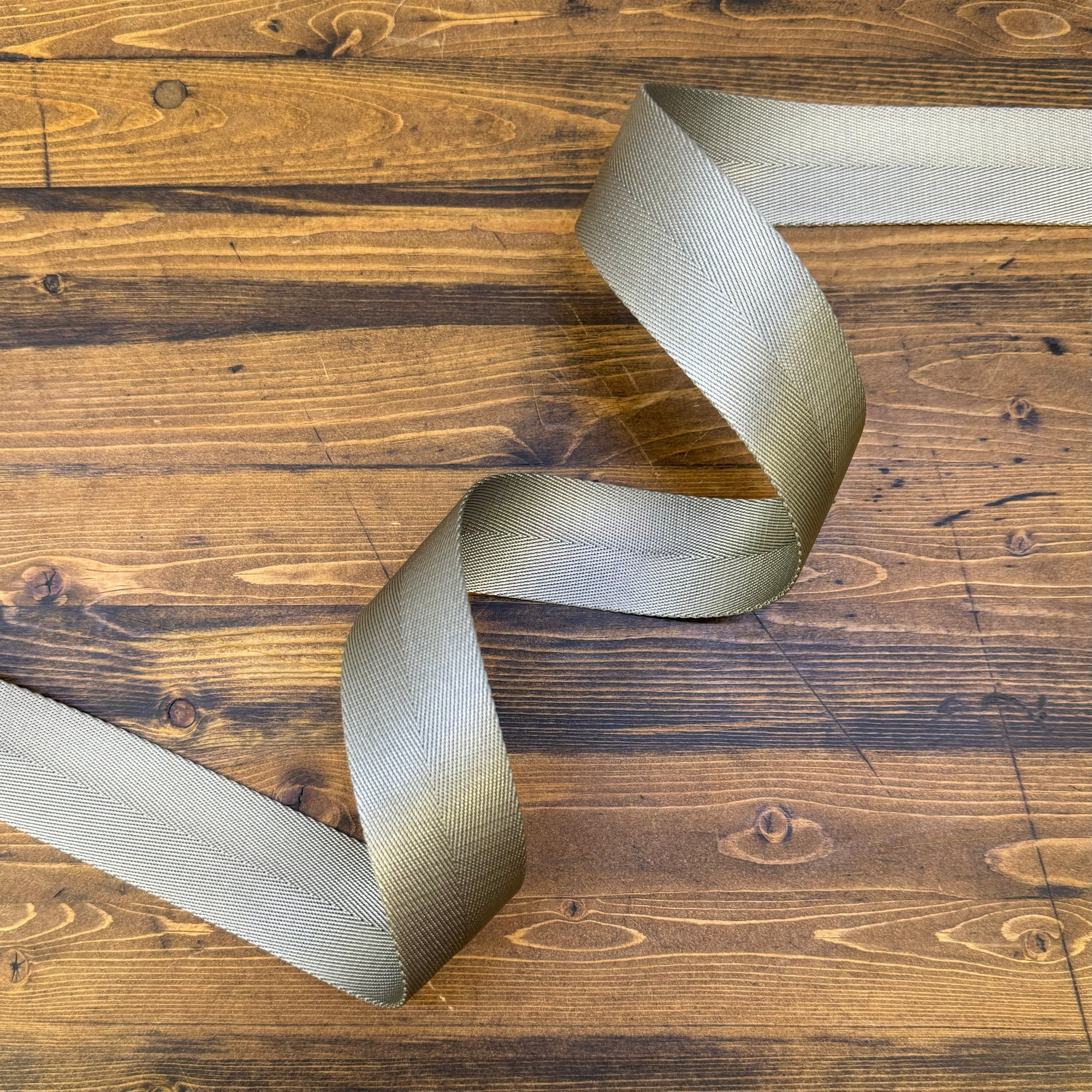 Herringbone Webbing 1 1/2" Sterling - PER QUARTER METRE