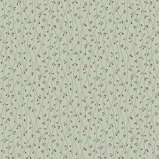 English Garden Blue Vetch Cottage - Edyta Sitar - PER QUARTER METRE English Garden Blue Vetch Cottage - Edyta Sitar - PER QUARTER METRE
