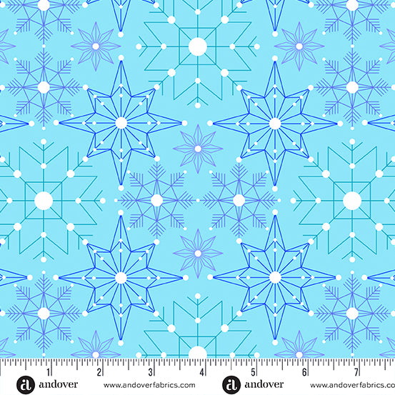 Deco Frost Crystalize Aurora - Giucy Giuce - PER QUARTER METRE Deco Frost Crystalize Aurora - Giucy Giuce - PER QUARTER METRE