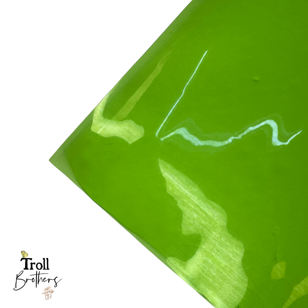 Transparent Jelly Vinyl Frog 18"x 53" - SOLD PER ROLL