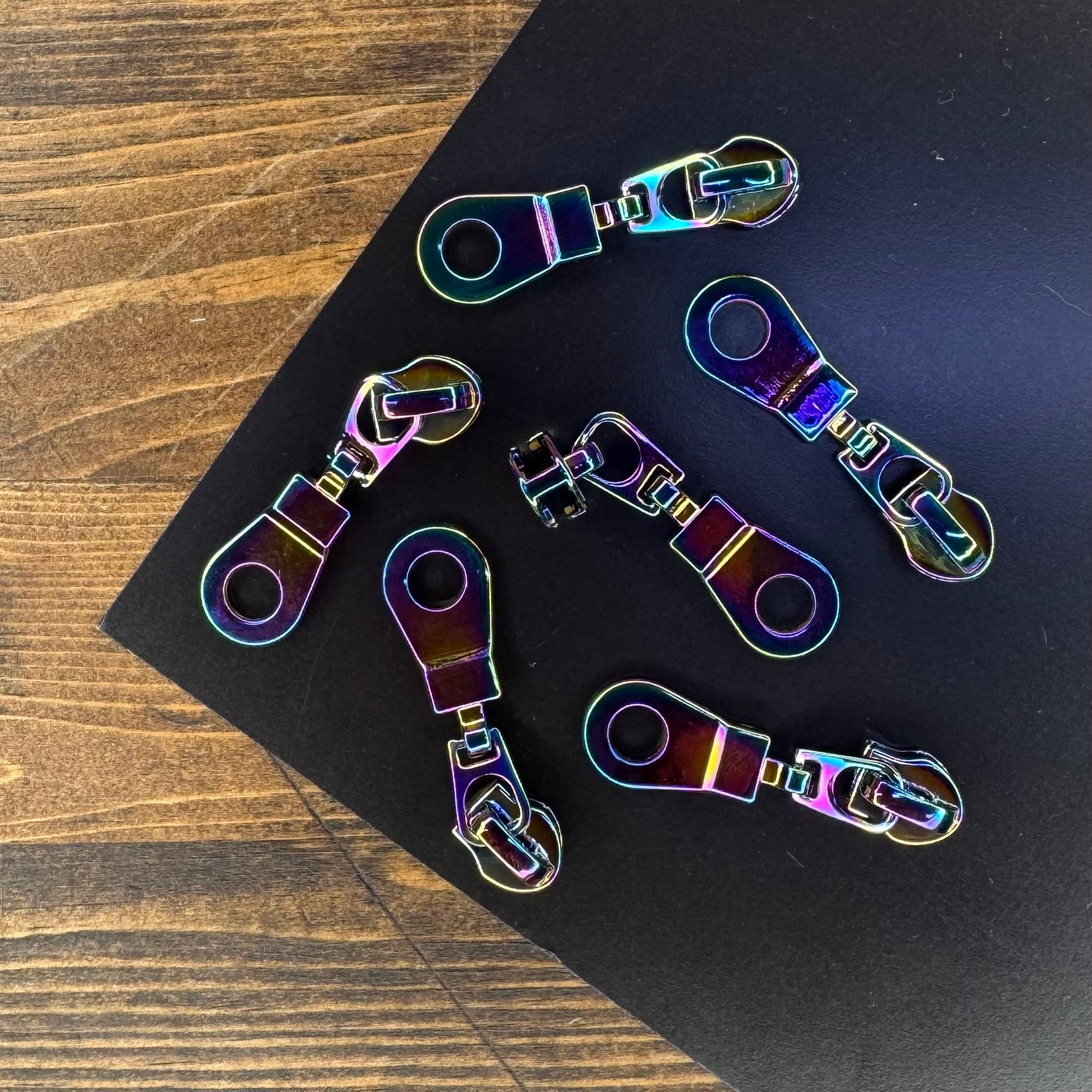 Donut Zipper Pull - Iridescent 6 pack