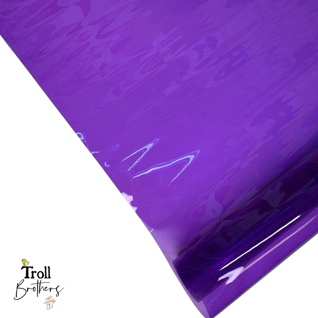 Transparent Jelly Vinyl Grape 18"x 53" - SOLD PER ROLL