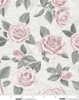 PRE ORDER MAY 2026 - Pretty Scary Floral Toss Rose - Lilac Bee Designs - PER QUARTER METRE / 10" CUT