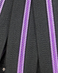 Donut Pull Zipper Pack - Black Zipper Tape with Violet Teeth