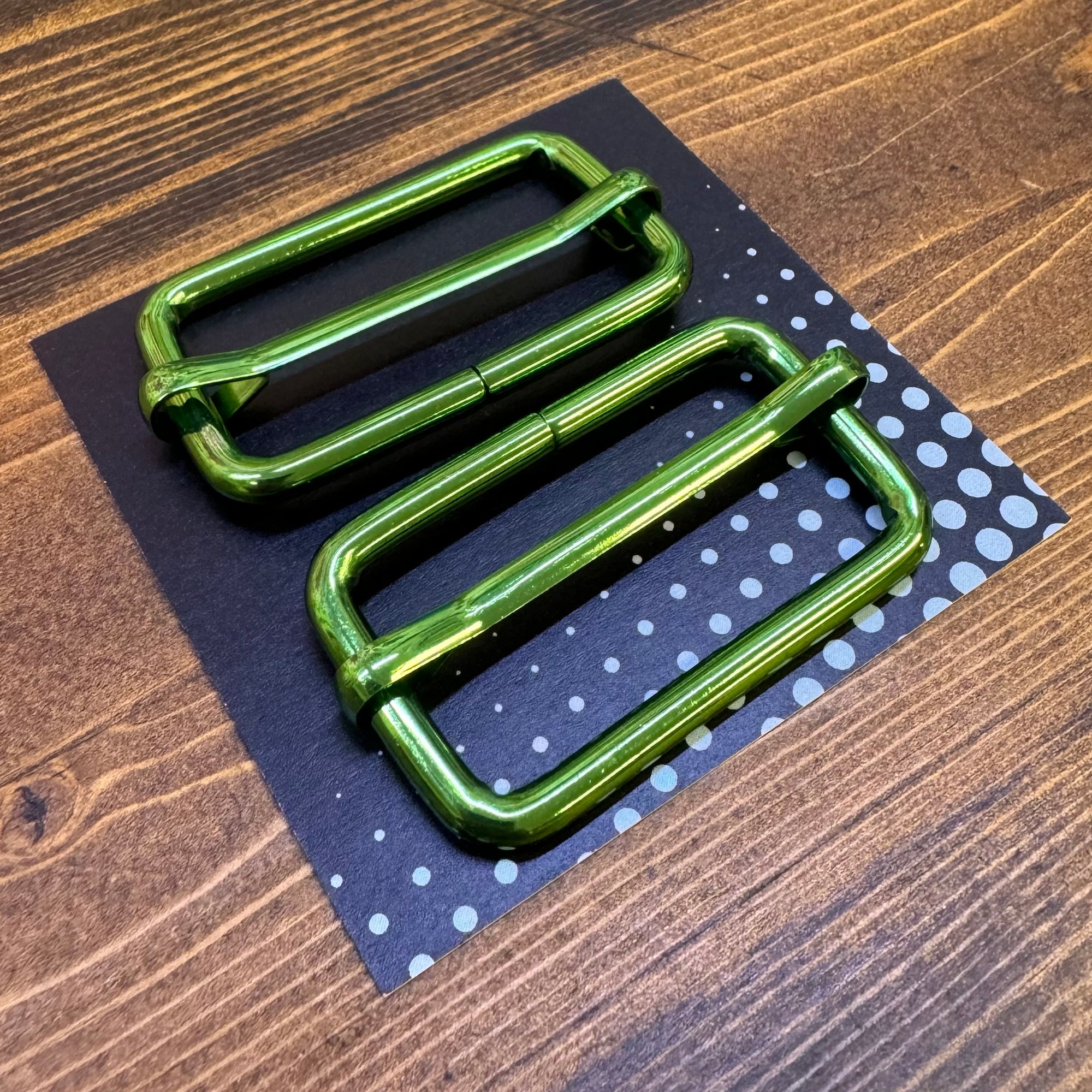 Adjustable Sliders: 1 1/2" (38 mm) Green - 2 Pack