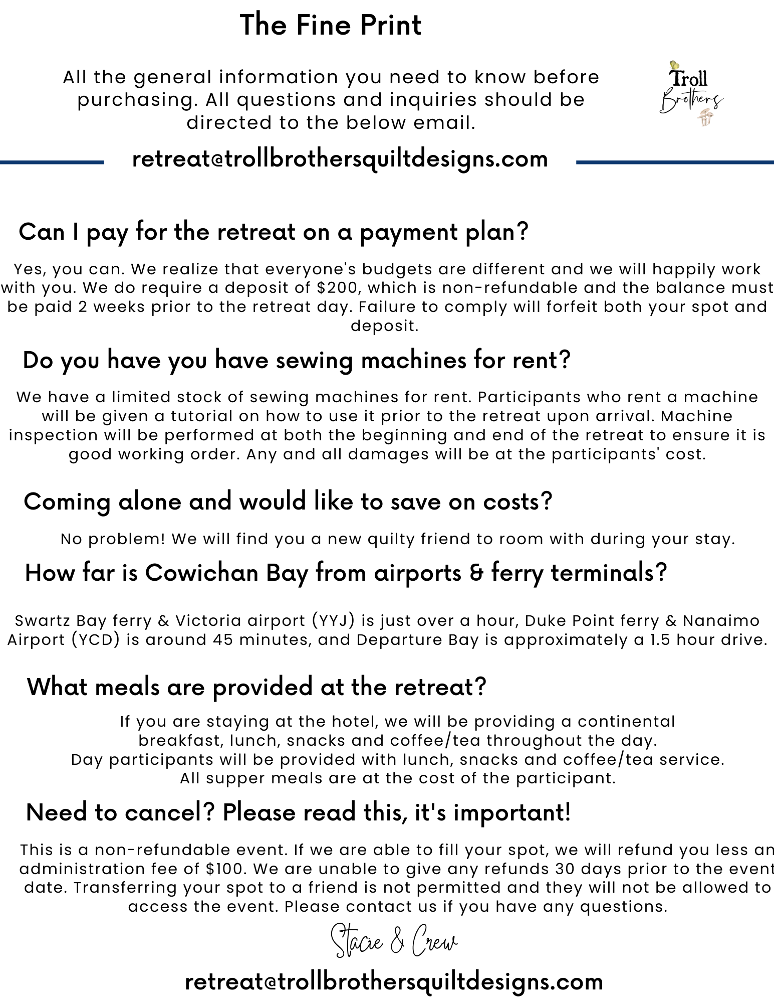 Sew in the Bay Fall - November 2nd - 6th, 2025 - Day Participant