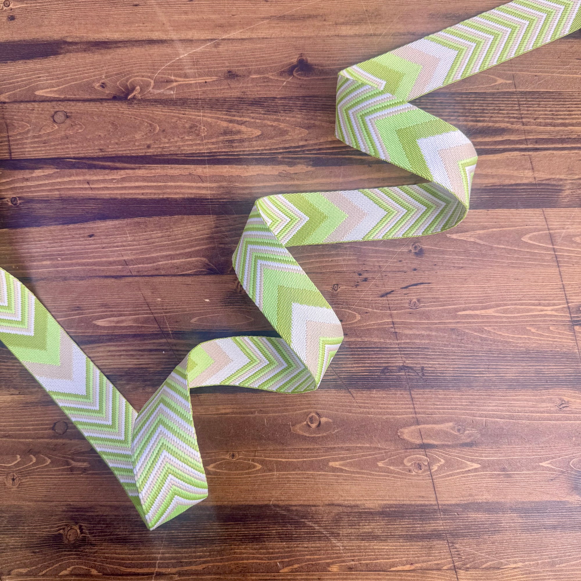 Fifty Shades of Yay! 1 1/2" wide Honeydew Me - PER QUARTER METRE