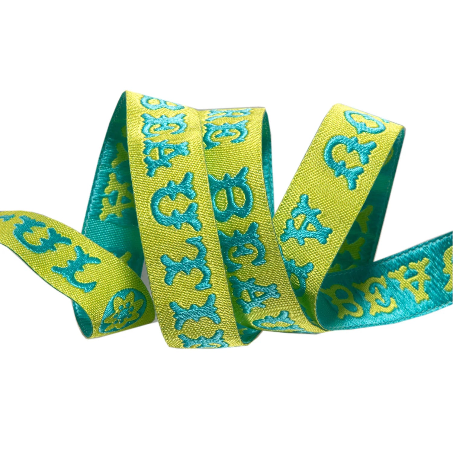 You Are Beautiful - Turquoise 5/8" - Amy Butler - PER QUARTER METRE