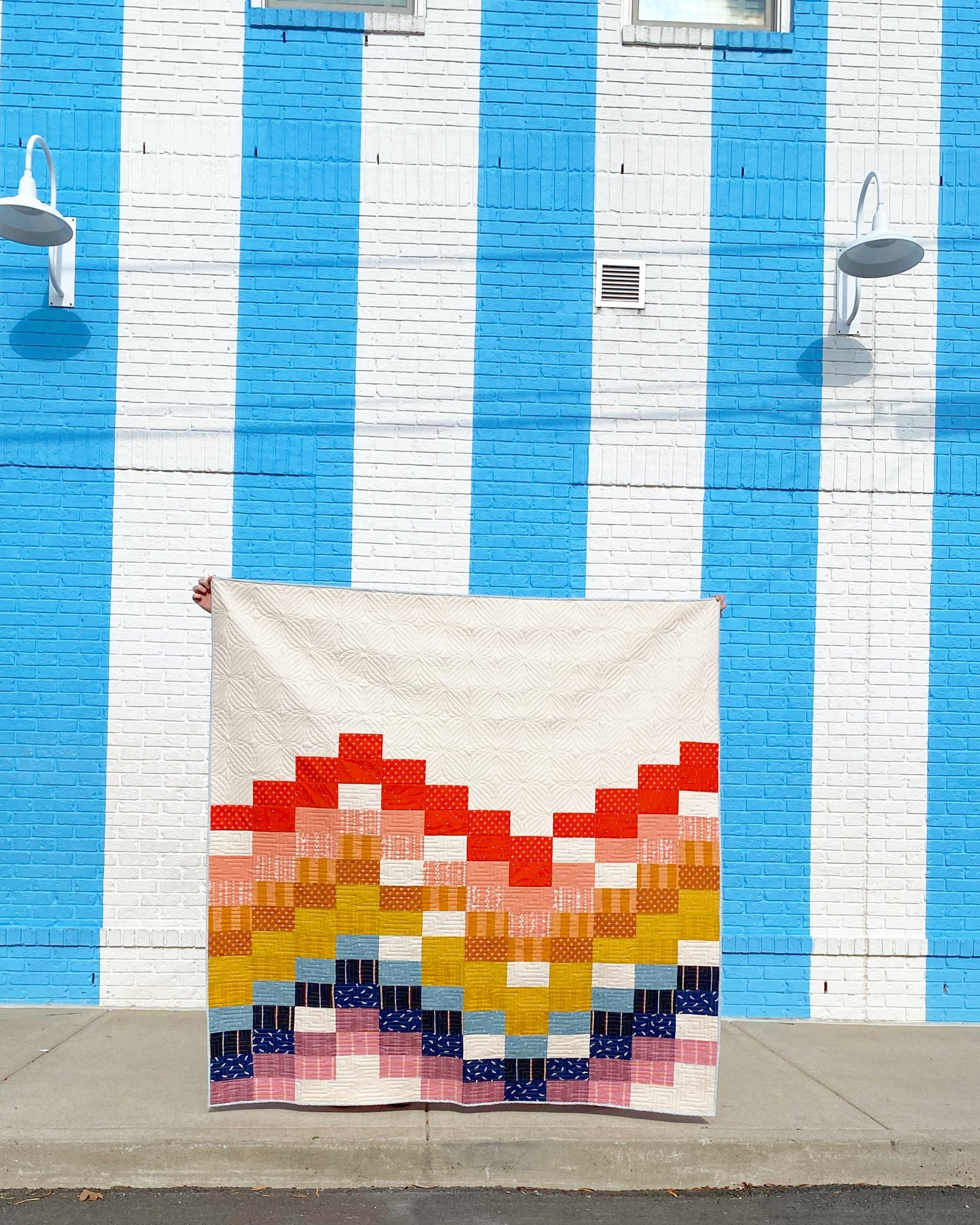 Ebb and Flow Pieced Quilt Pattern