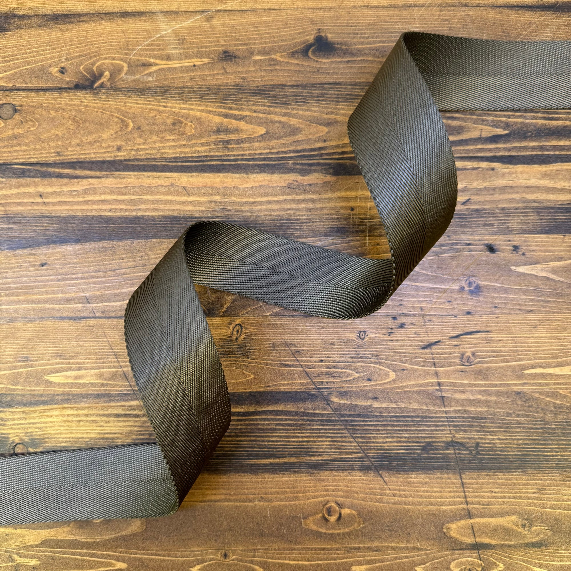 Herringbone Webbing 1 1/2" Storm - PER QUARTER METRE