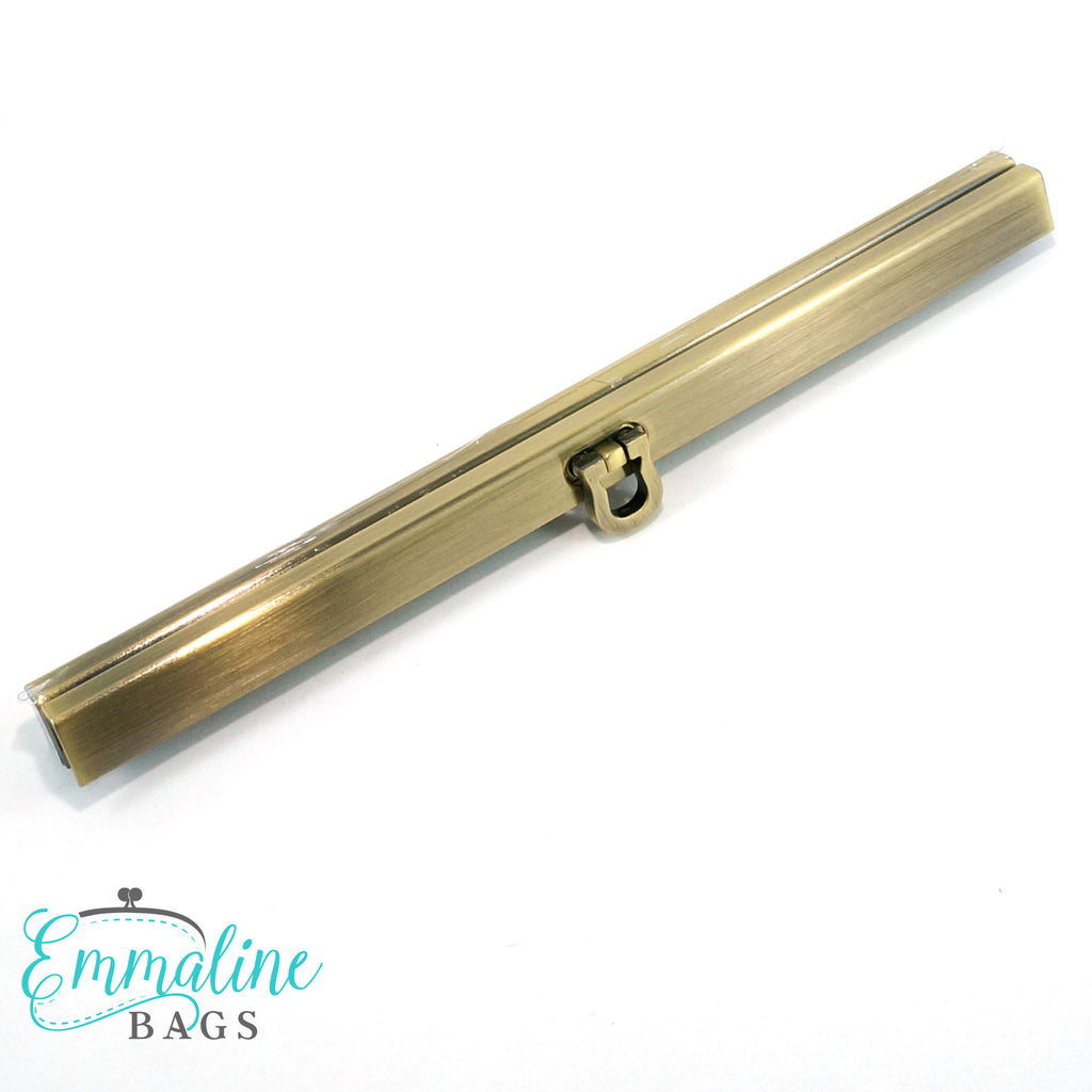 Wallet Closure - 7 1/2" wide Antique Brass