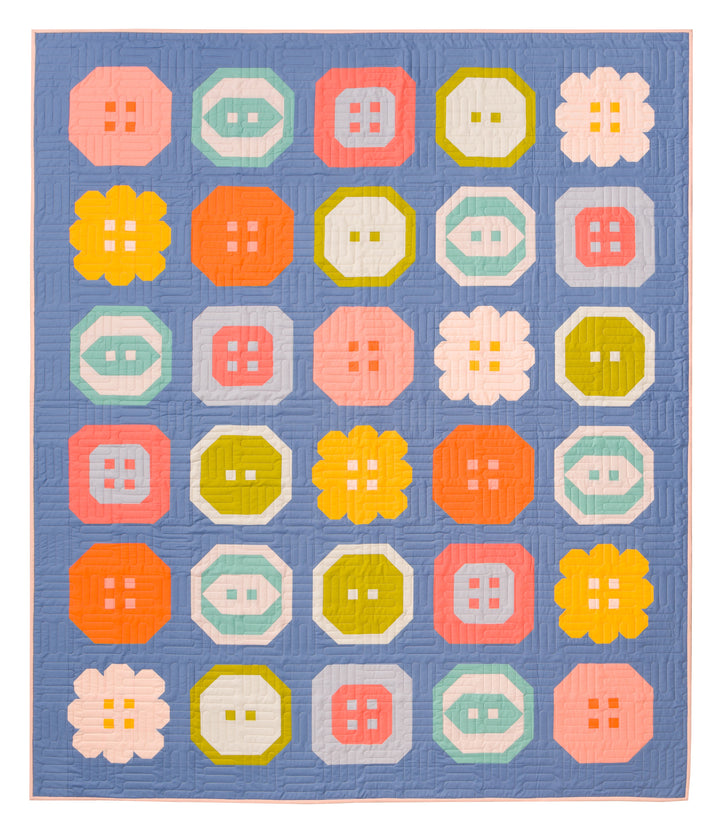 Buttoned Up Quilt Printed Pattern