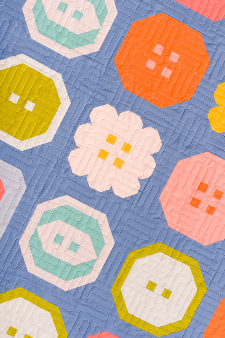 Buttoned Up Quilt Printed Pattern