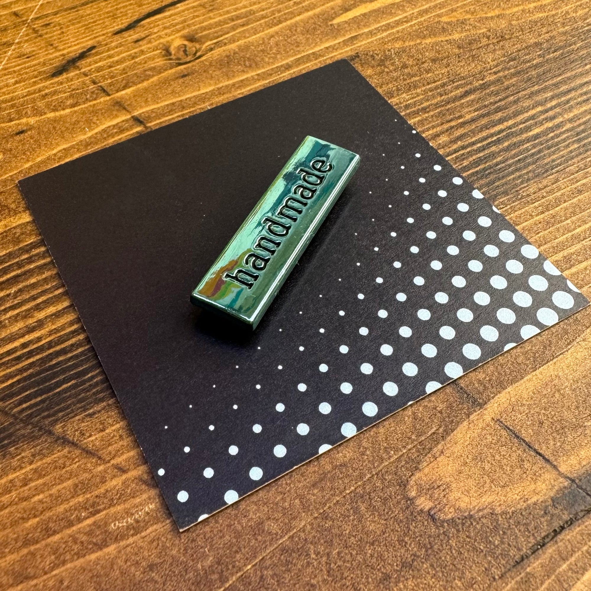 Handmade Label - Teal