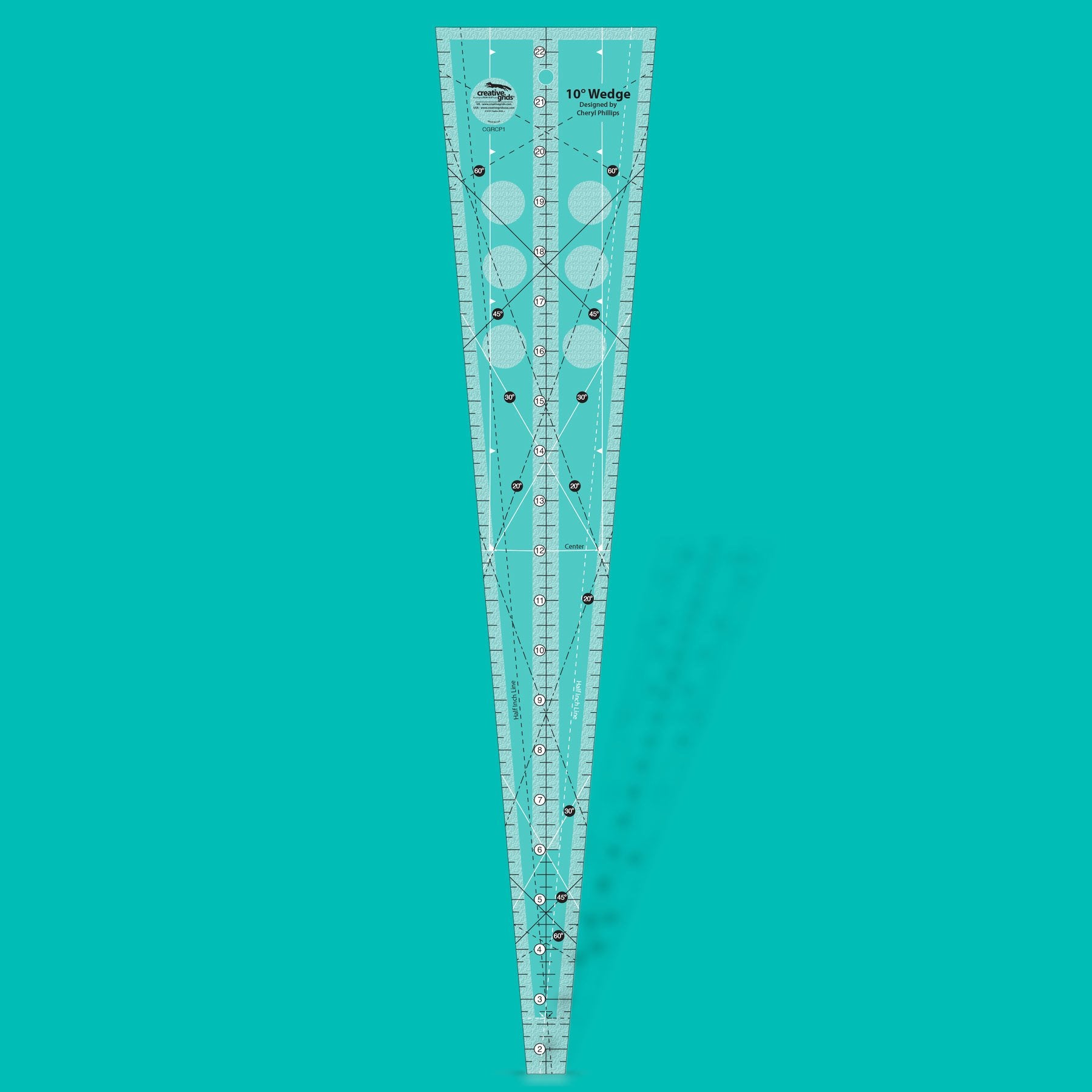 Creative Grids 10 Degree Wedge Ruler