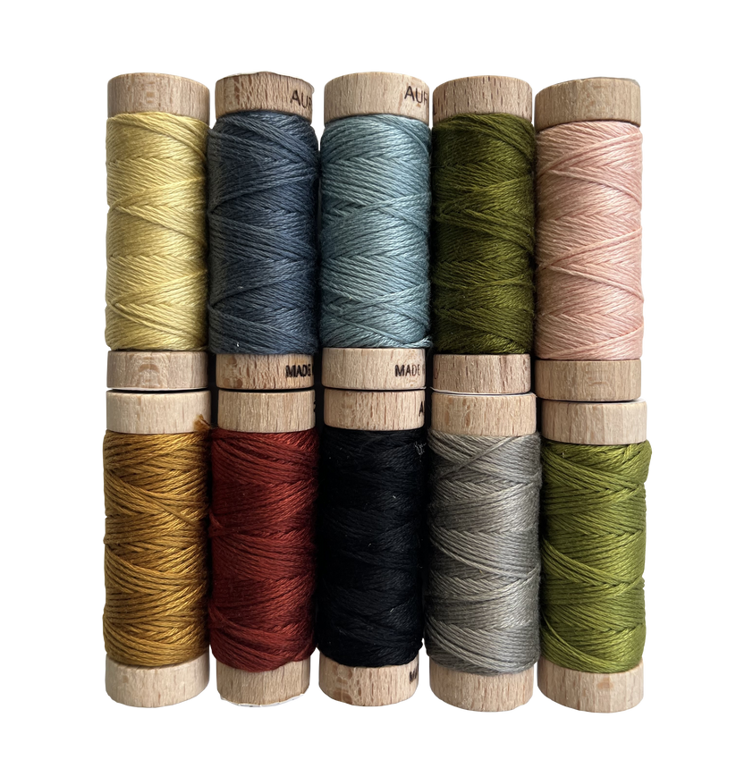 Storytime Challenge - Cherrywood Fabrics Thread Collection - Aurifil