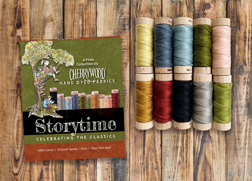 Storytime Challenge - Cherrywood Fabrics Thread Collection - Aurifil