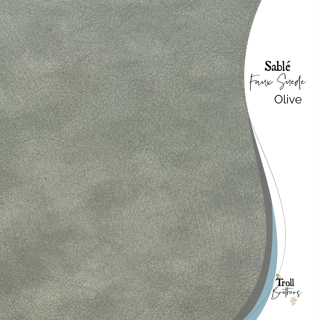 Sablé Faux Suede Olive - PER ROLL