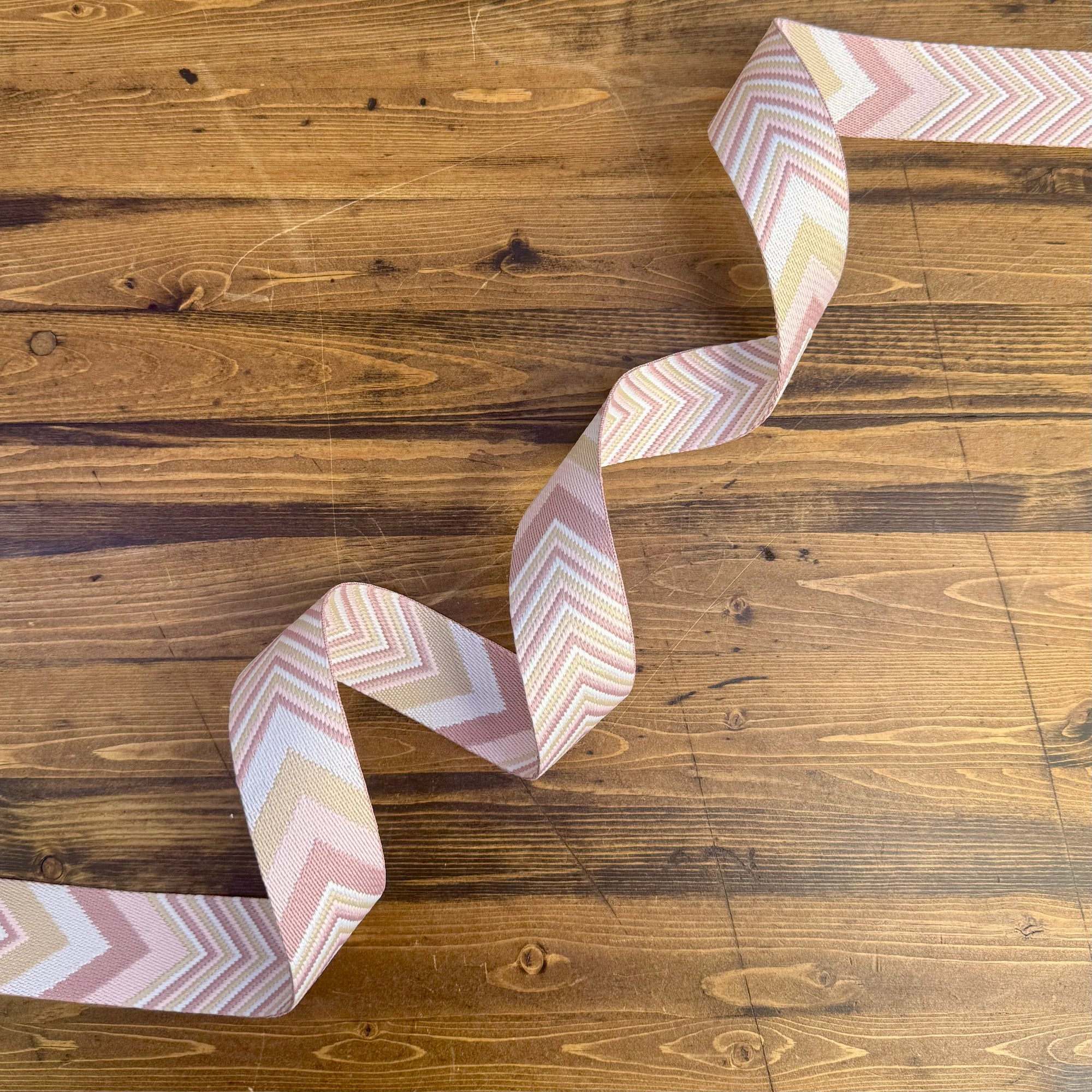 Fifty Shades of Yay! 1 1/2" wide Blushin’ in the Buff - PER QUARTER METRE