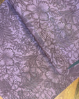 Vintage Embossed Floral Vinyl Wisteria 18"x 53" - SOLD PER ROLL