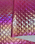 Iridescent Crosshatch Vinyl Passion 18"x 53" - SOLD PER ROLL