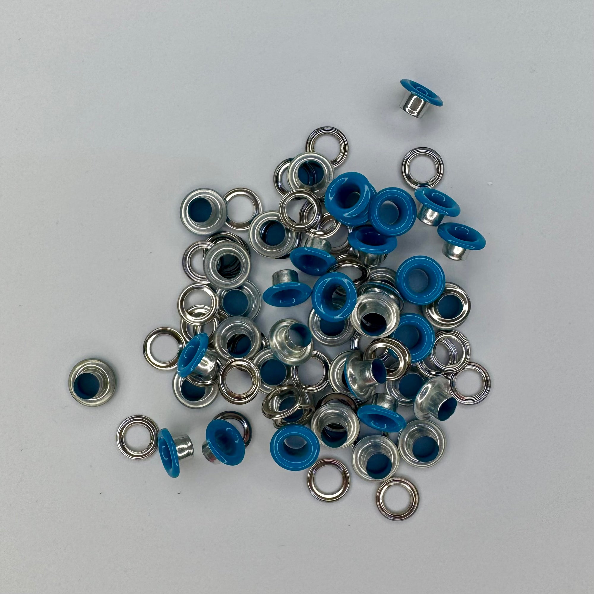 Blue Metal Eyelets – 5 mm Round Garment Accessories - 40 pcs per Pack
