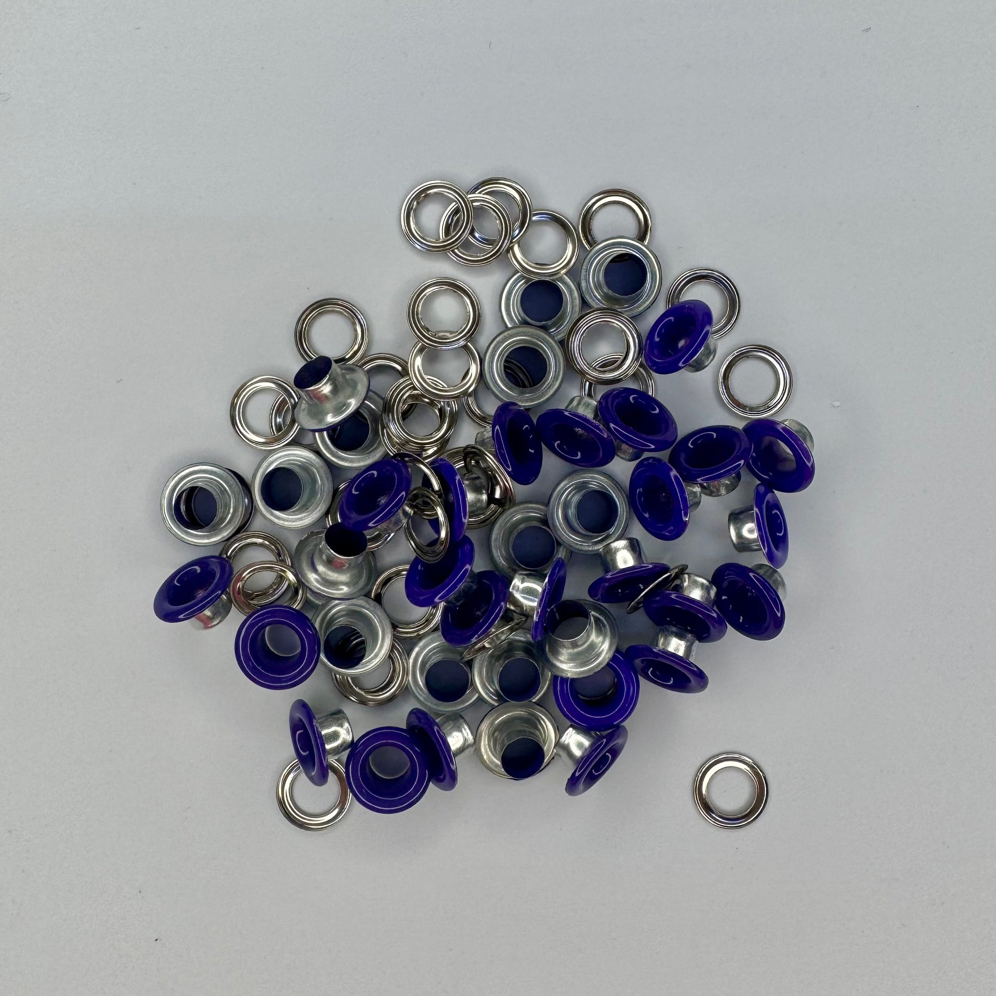 Purple Metal Eyelets – 5 mm Round Garment Accessories - 40 pcs per Pack