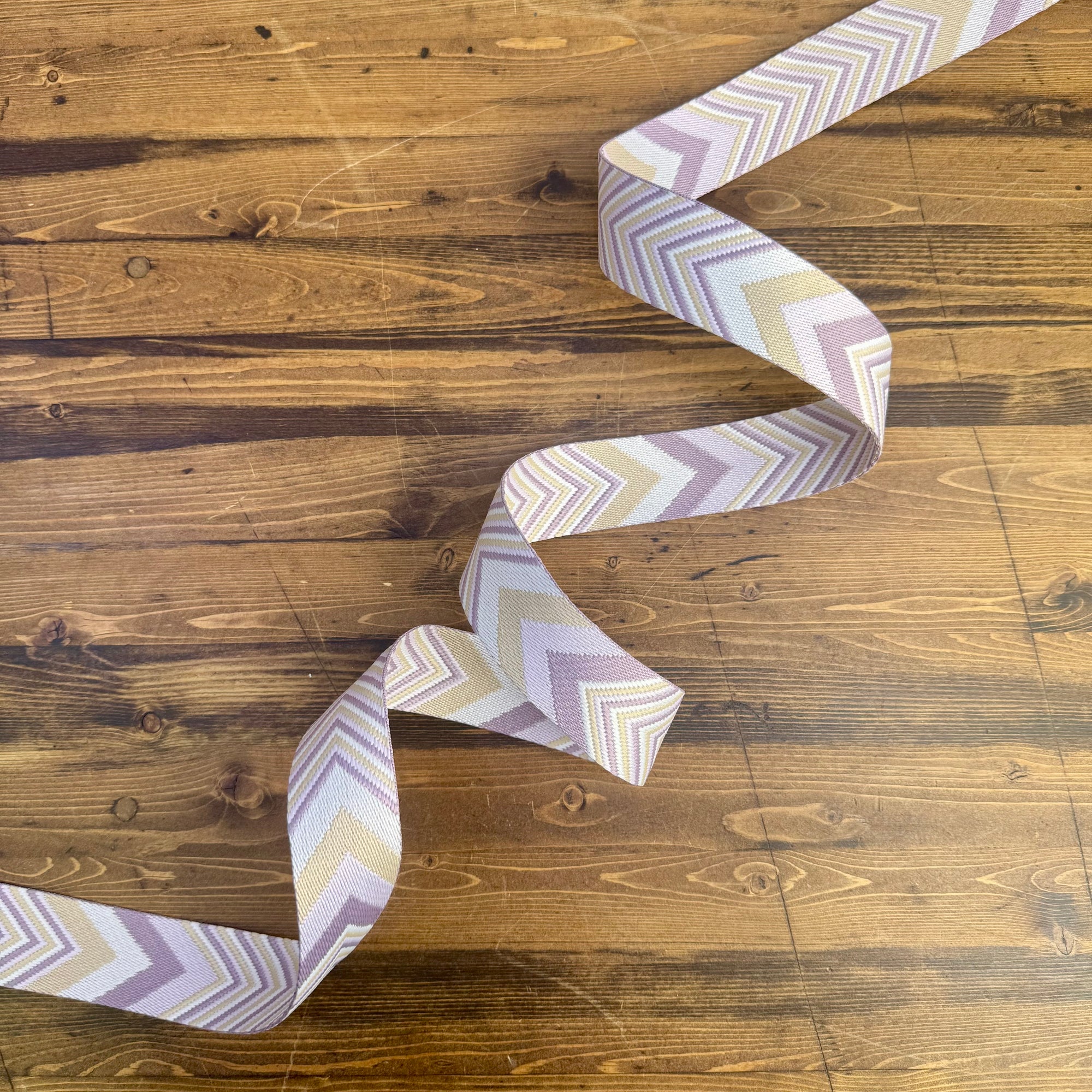 Fifty Shades of Yay! 1 1/2" wide Lavender and Lace - PER QUARTER METRE