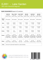 Lake Garden Quilt Pattern