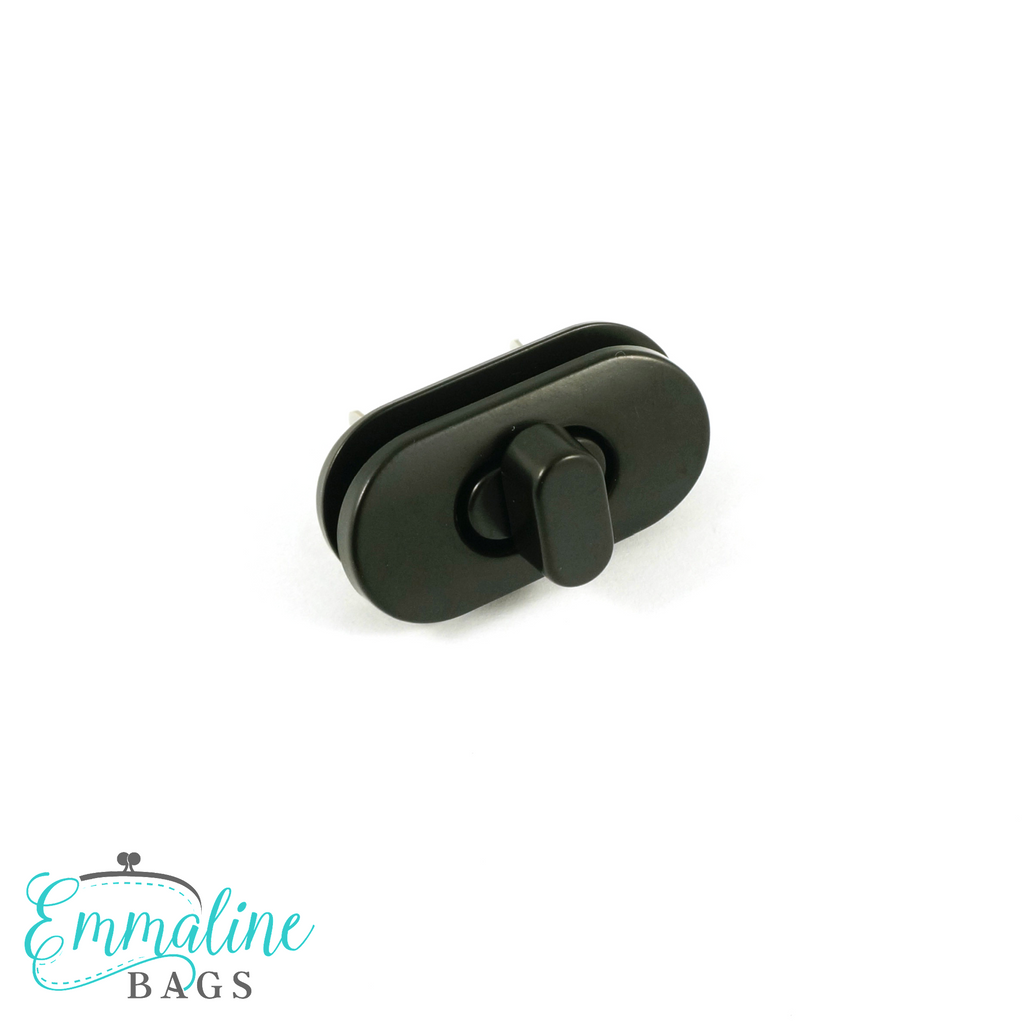Small Turn Lock - Matte Black